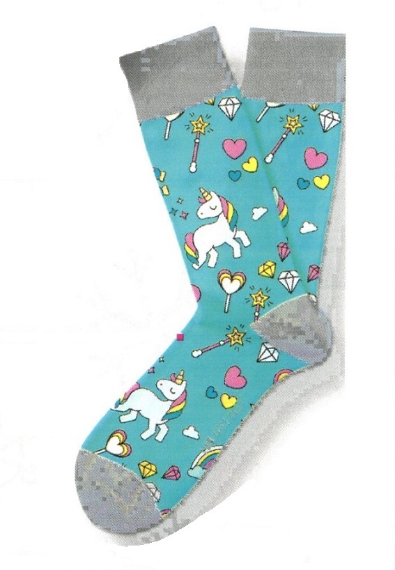#0301 Unicorn Crazy Socks Big 
