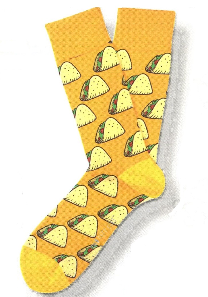 #0309 Bring Me Tacos Crazy Socks Big 