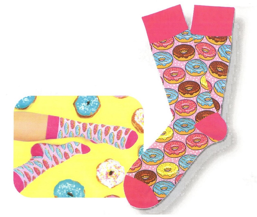 #0327 Bring Me Donuts Crazy Socks Small