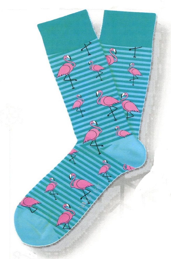 #03420 Flamingo Crazy Socks Small 