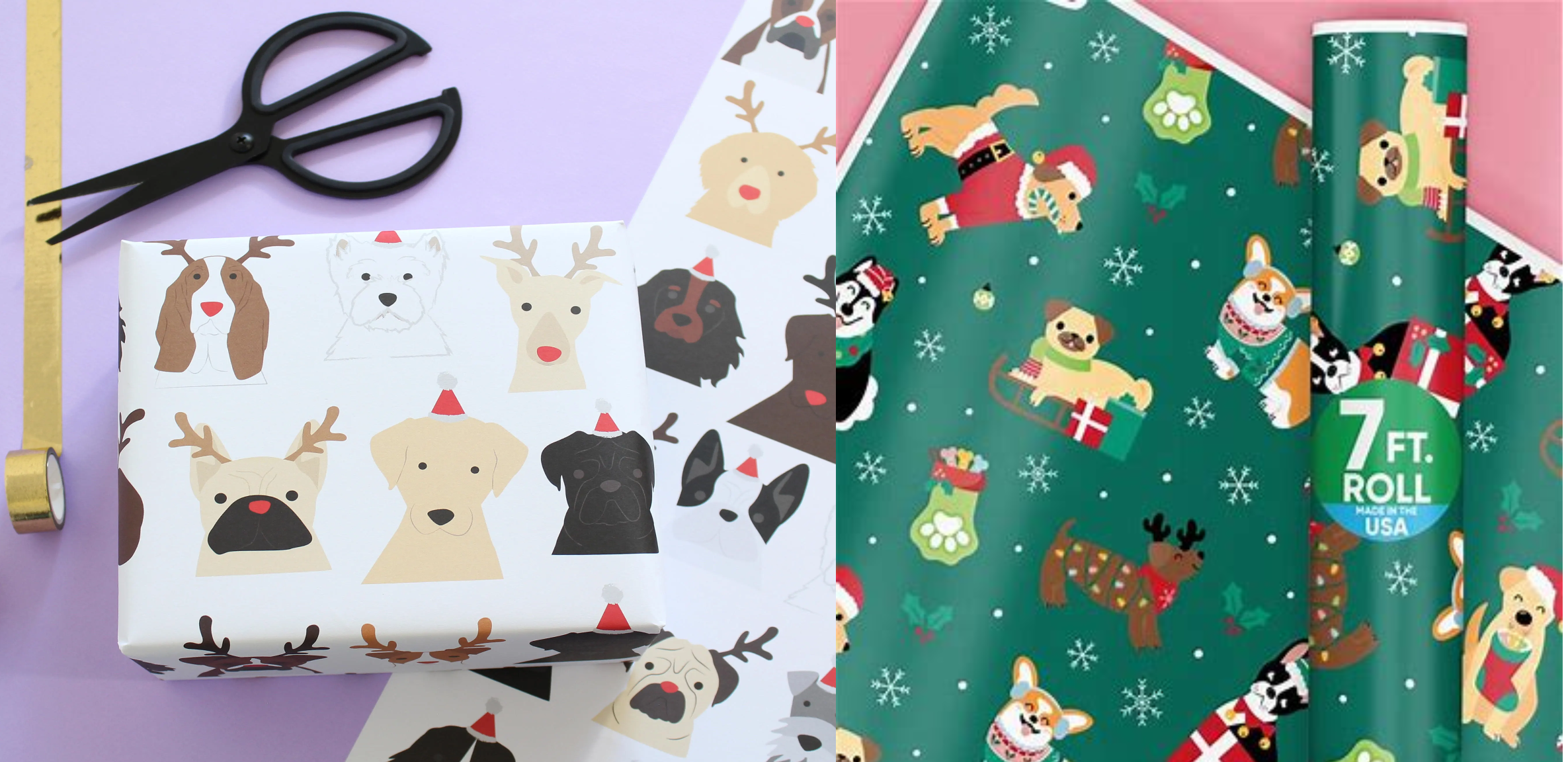#1048 Pets Reversible Wrap 
