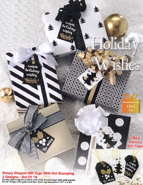 #2123 Simple Elegance Trio Gift Wrap with Free Gift Tags