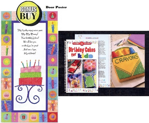 #2112 Birthday Cakes for Kids & Bonus Celebrate Door Poster 