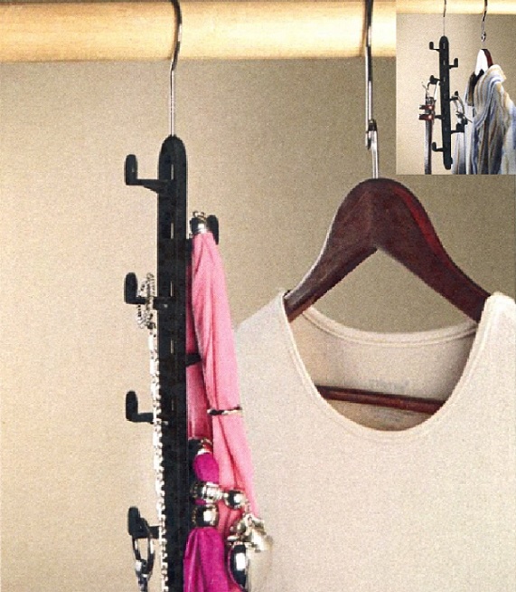 #2593 Tower Flocked Belt & Scarf Hanger   
