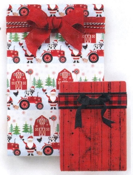 #3207 A Country Christmas Reversible Double Roll