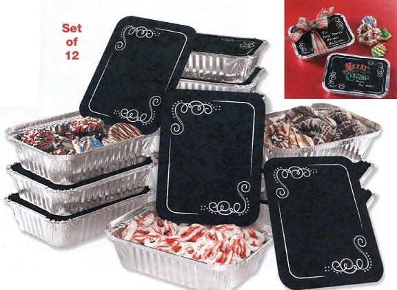 #3221 Gift Pans with Writeable Lids Set of 12