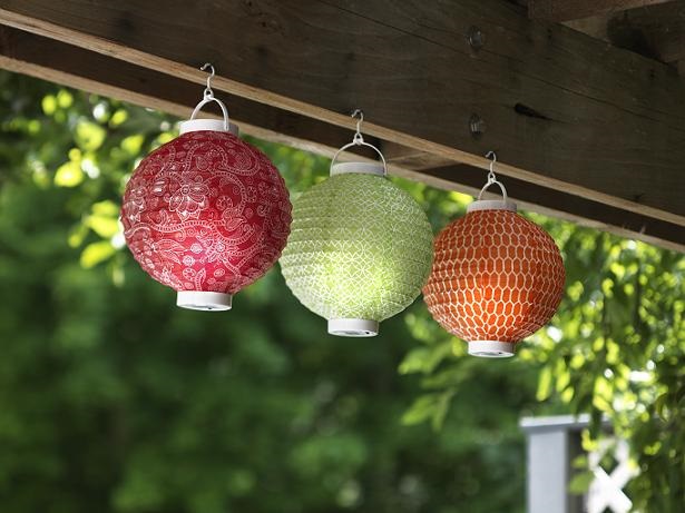 #3332 LED Paper Lanterns set of 3