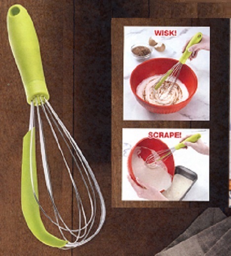 #3458 2 In 1 Whisk With Bowl Scraper