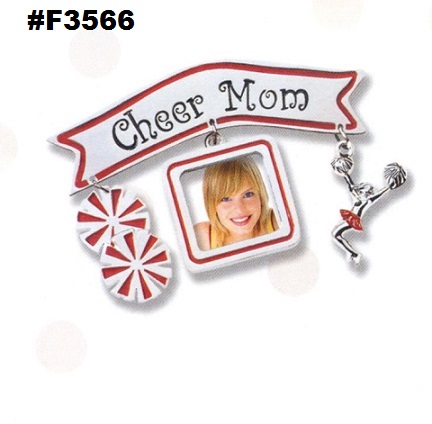 #3566 Mom Photo Sports Pin Cheer