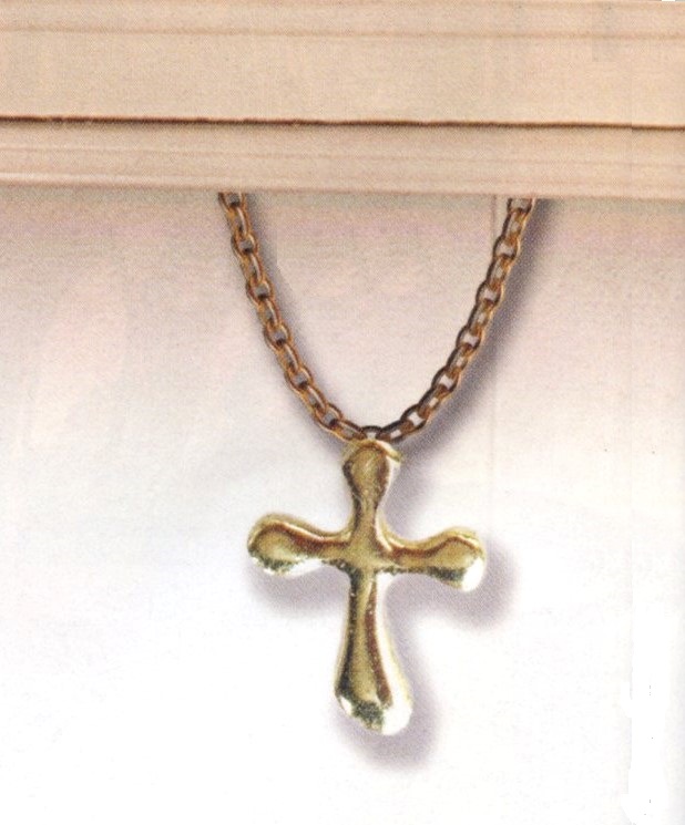 #3627 Golden Cross Necklace