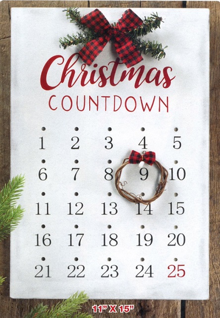 #3639 Christmas Countdown Calendar