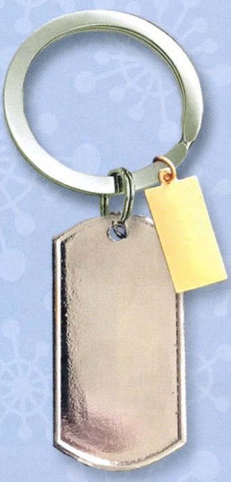 #3644 Keyring with Dog Tags