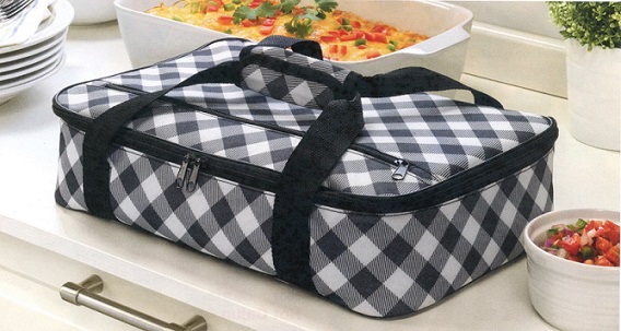 #6840 Check Casserole Tote