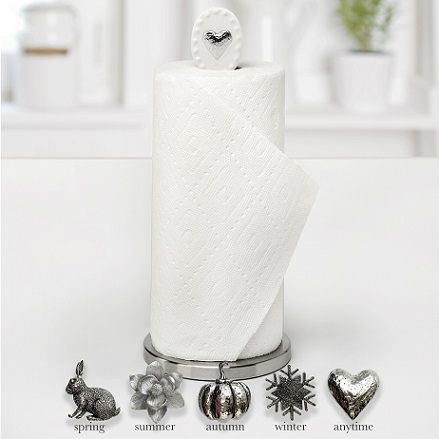 #3686 Ceramic Paper Towel Holder W5 Seasonal Magnets