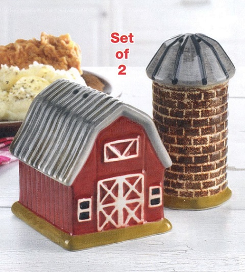 #3687 Barn & Silo Salt & Pepper Set