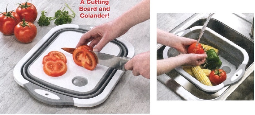 Discontinued Cutting Board with Colander