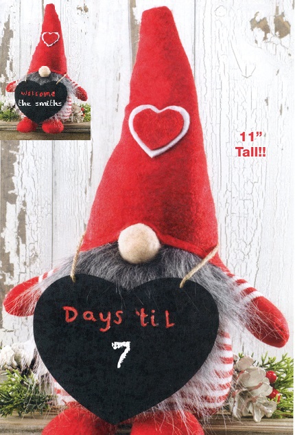 #3693 Gnome Plush with Countdown and Welcome Sign