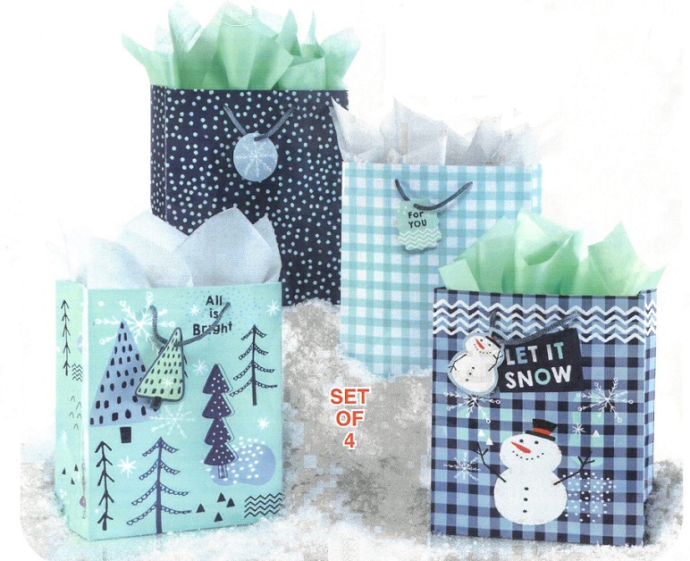 #3726 Frosty Friends Gift Bags Set of 4