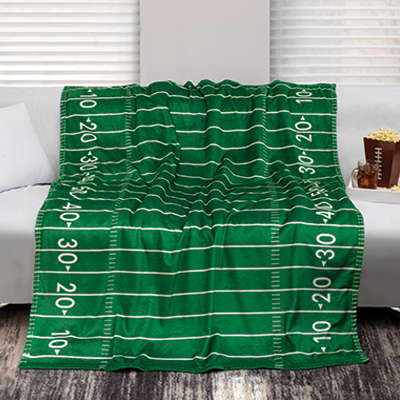 Football Field Throw Blanket