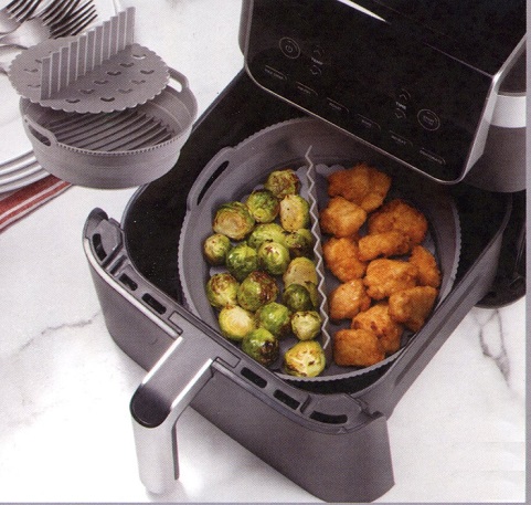 #3798 Air Fryer Liner W/Dividers Set of 2