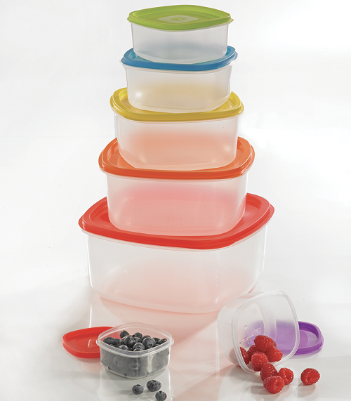 #4012 14 Pc. Color Lid Containers