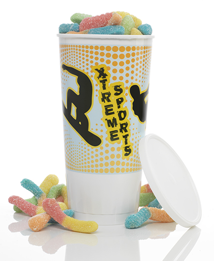 #5905 Extreme Sports Tumbler W/Sour Gummy Worms