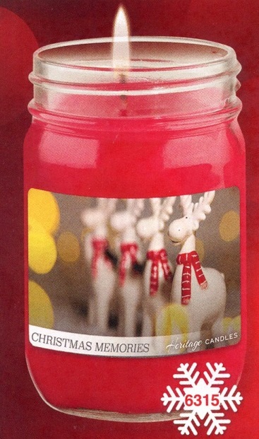 #6315 Christmas Memories 12oz Jar Candle 