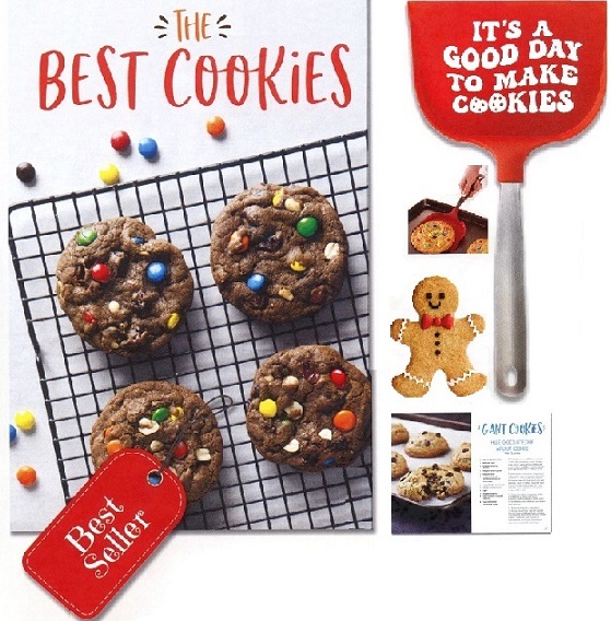#7403 The Best Cookies Cookbook & Big Shovel Spatula Set of 2