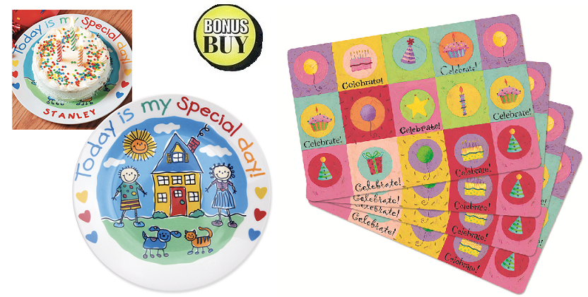 #8644 My Special Day Plate PLUS Bonus placemats set of 4