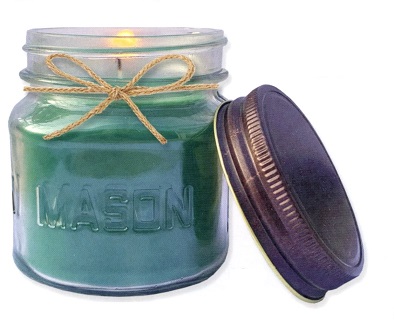 #9304 Frosted Pine Mason Jar Candle 8 oz. 