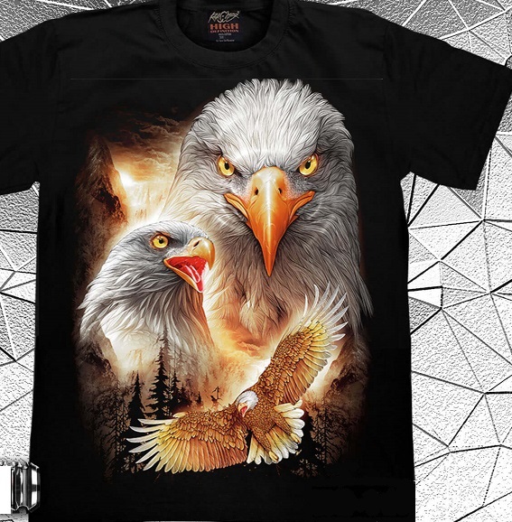 Glow in Dark 3D Eagle Tee Shirt  (click on image for size chart)