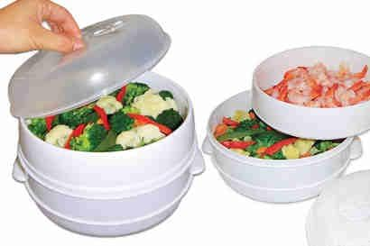 #6257 4 Piece Microwave Steamer