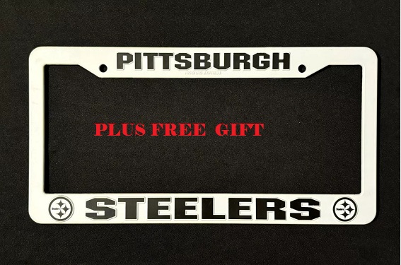 1009 Pittsburg Steelers License Plate Frame Plus free gift 